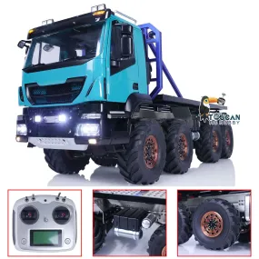 1/14 8x8 RC Rock Crawler Car Climbing Vehicle Remote Control Flatbed Truck DIY Car Model Light Sound System Servo ESC