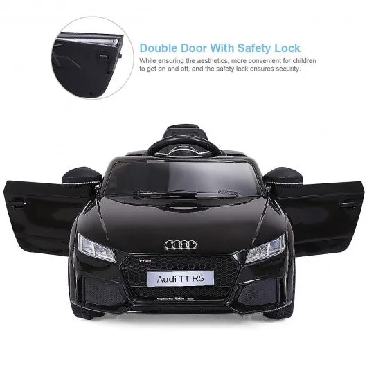 12V Audi TT RS Electric Remote Control MP3 Kids Riding Car-Black