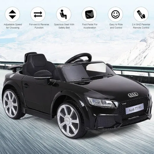 12V Audi TT RS Electric Remote Control MP3 Kids Riding Car-Black