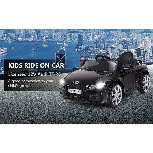 12V Audi TT RS Electric Remote Control MP3 Kids Riding Car-Black