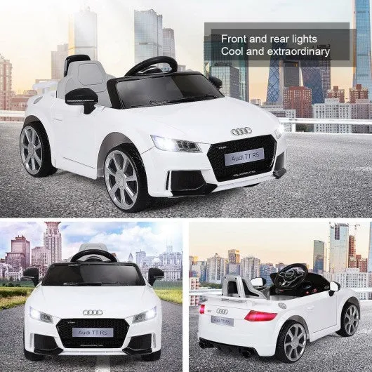 12V Audi TT RS Electric Remote Control MP3 Kids Riding Car-White