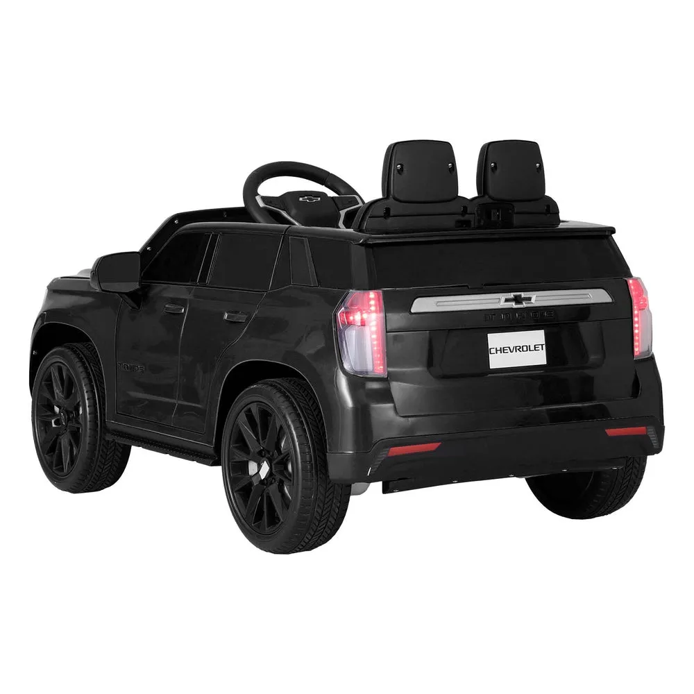 12V Black Chevy Tahoe Kids Ride-On Car Remote Horn Lights