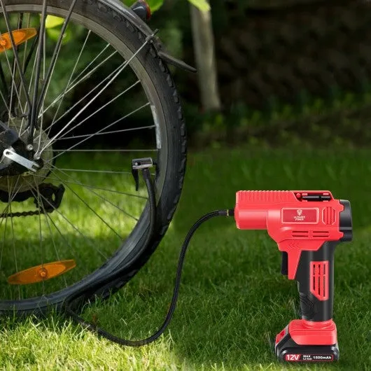 12V Portable Cordless Tire Inflator Air Compressor