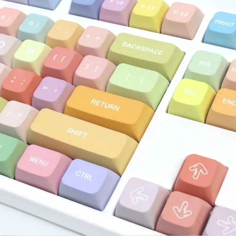 139 Key rainbow keycaps set | Cherry profile keycaps set | Mechanical keyboard