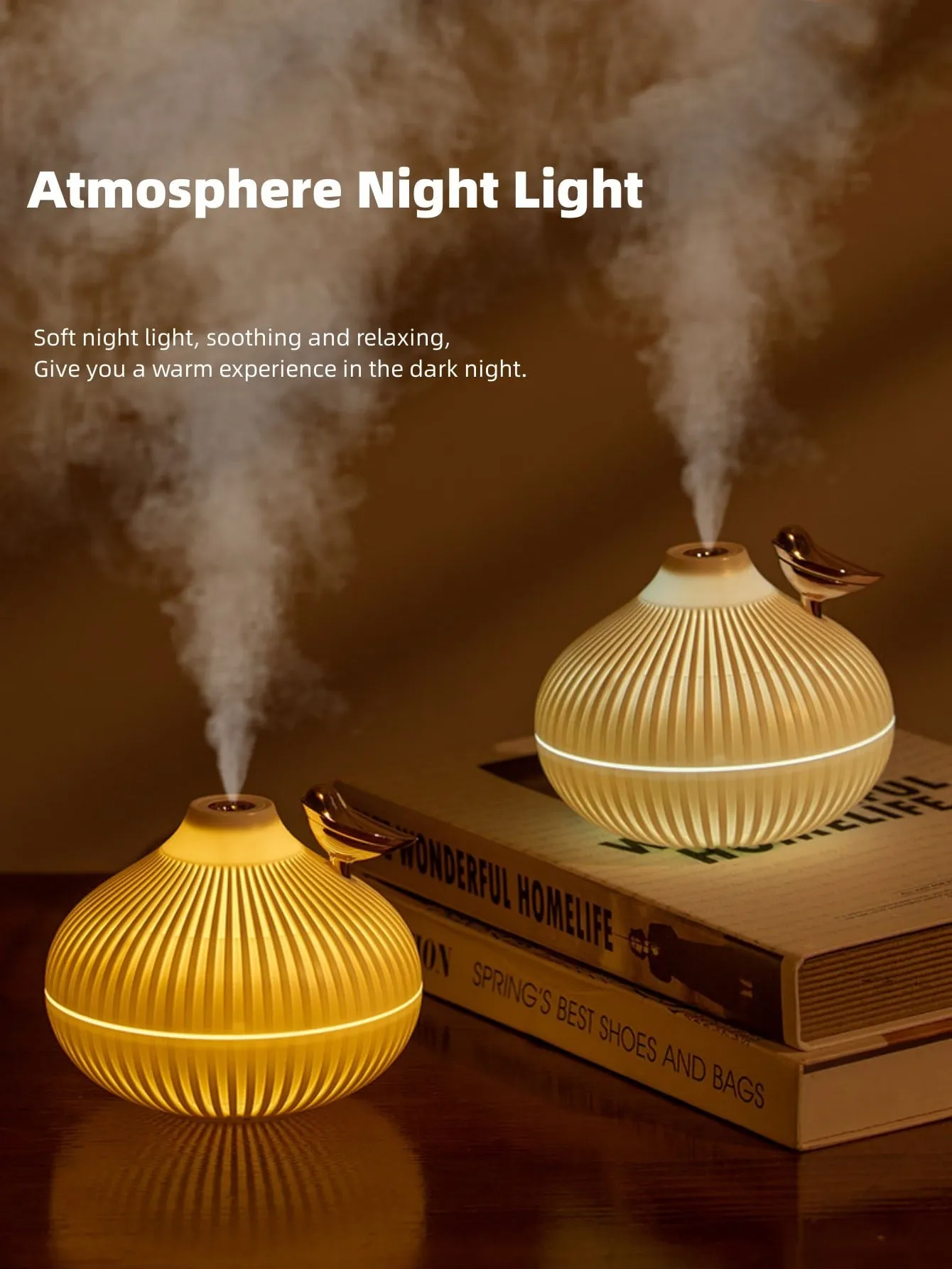 1pc USB Household Humidifier With Built-in Night Light