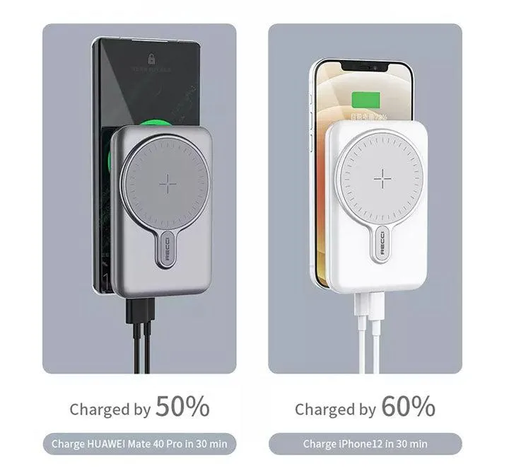 3 in 1 15W Portable Mini Magnetic Power Bank