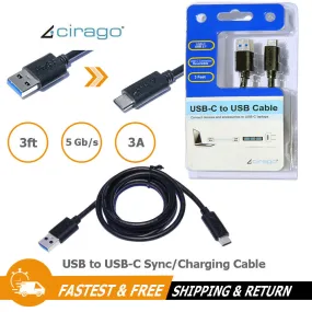 3ft USB to USB Sync / Charging Cable Charger Cord for Android Smartphone 5Gb/s