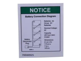 40299GT Decal Notice Battery | Genie