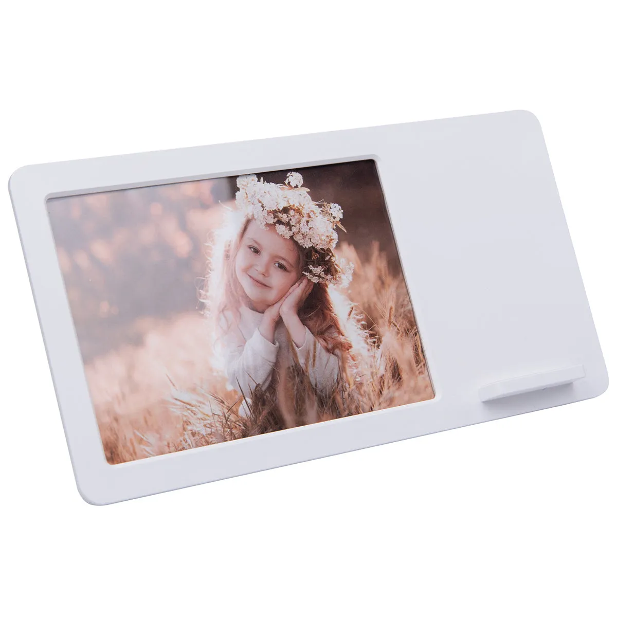 48-Hour Hit White 4"x 6" Picture Frame with Wireless Charger