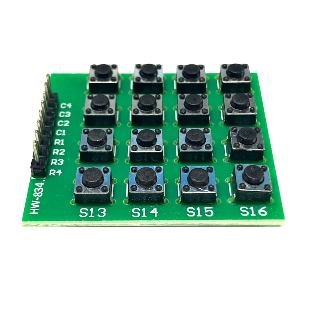 4x4 Matrix 16 Keypad Keyboard Module 16 Button 8 Pin HW-834