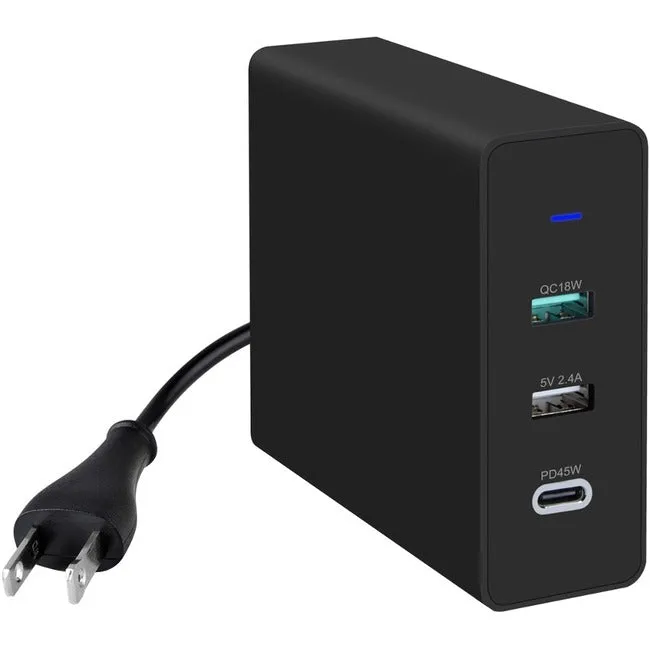 4XEM Triple Port 75W USB-C Plus Dual USB A Wall Charger 4XUSBCAAPWR75W