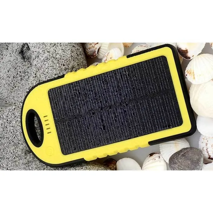 5,000 mAh Water-Resistant Solar Smartphone Charger