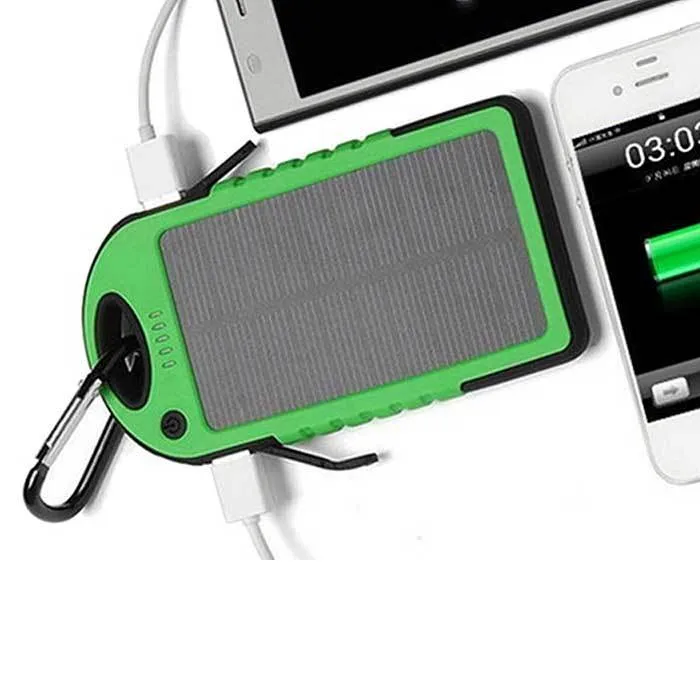 5,000 mAh Water-Resistant Solar Smartphone Charger