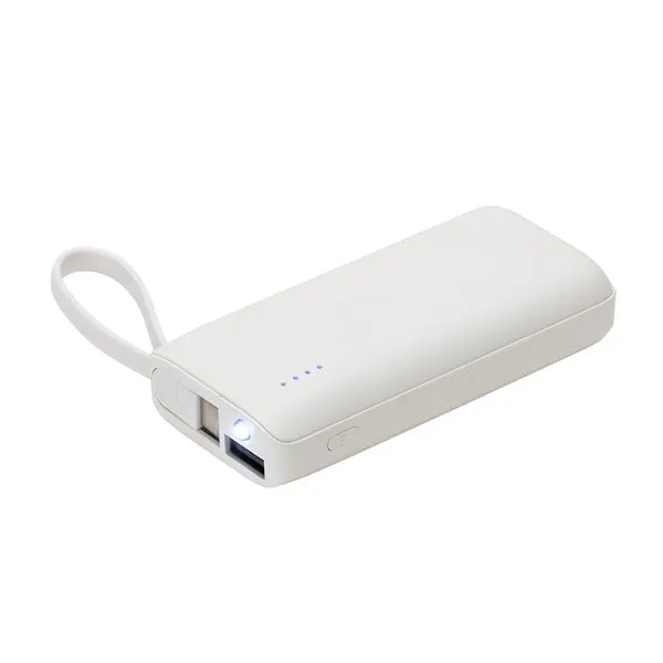 5000mAh Chancellor Power Bank With USB-C Built-in Cable (Q750922)