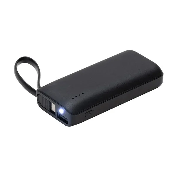 5000mAh Chancellor Power Bank With USB-C Built-in Cable (Q750922)