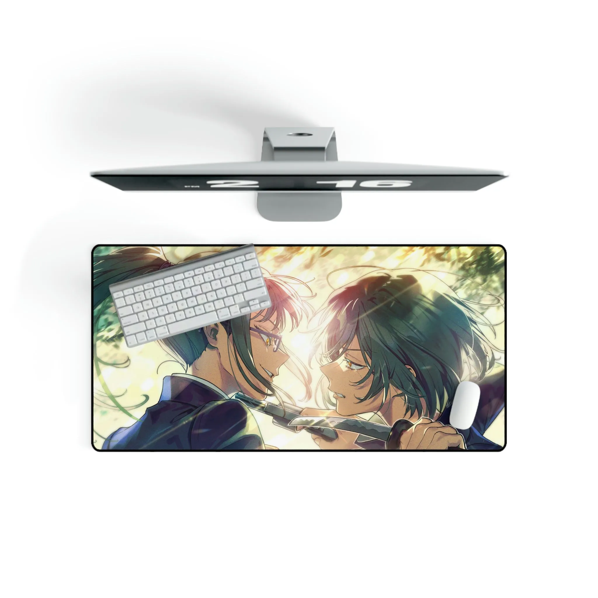 #7.3243, Jujutsu Kaisen, Maki Zenin vs. Mai Zenin, Mouse Pad (Desk Mat)