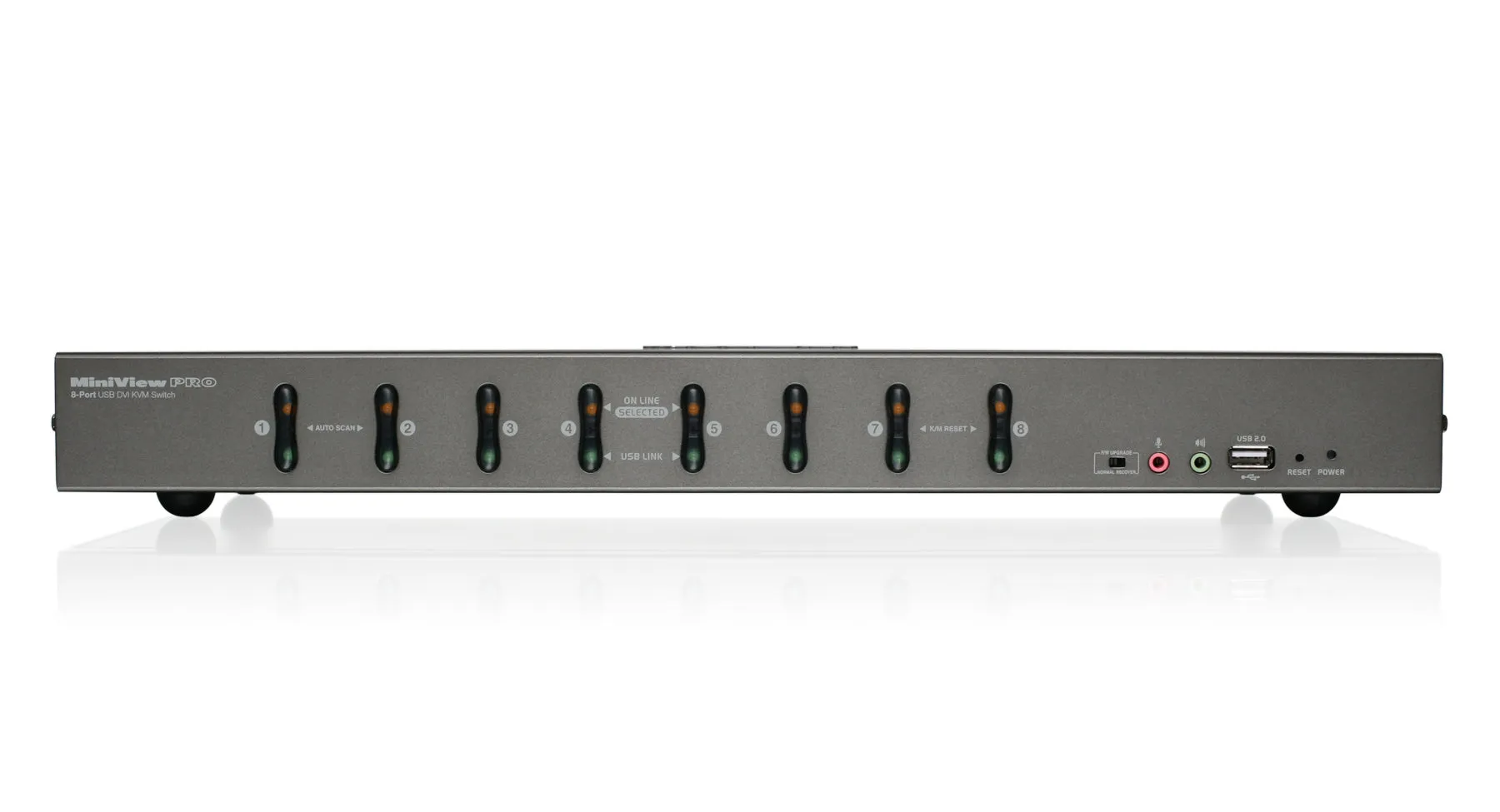 8-Port DVI KVMP switch KIT with DVI and VGA Cables (TAA Compliant)