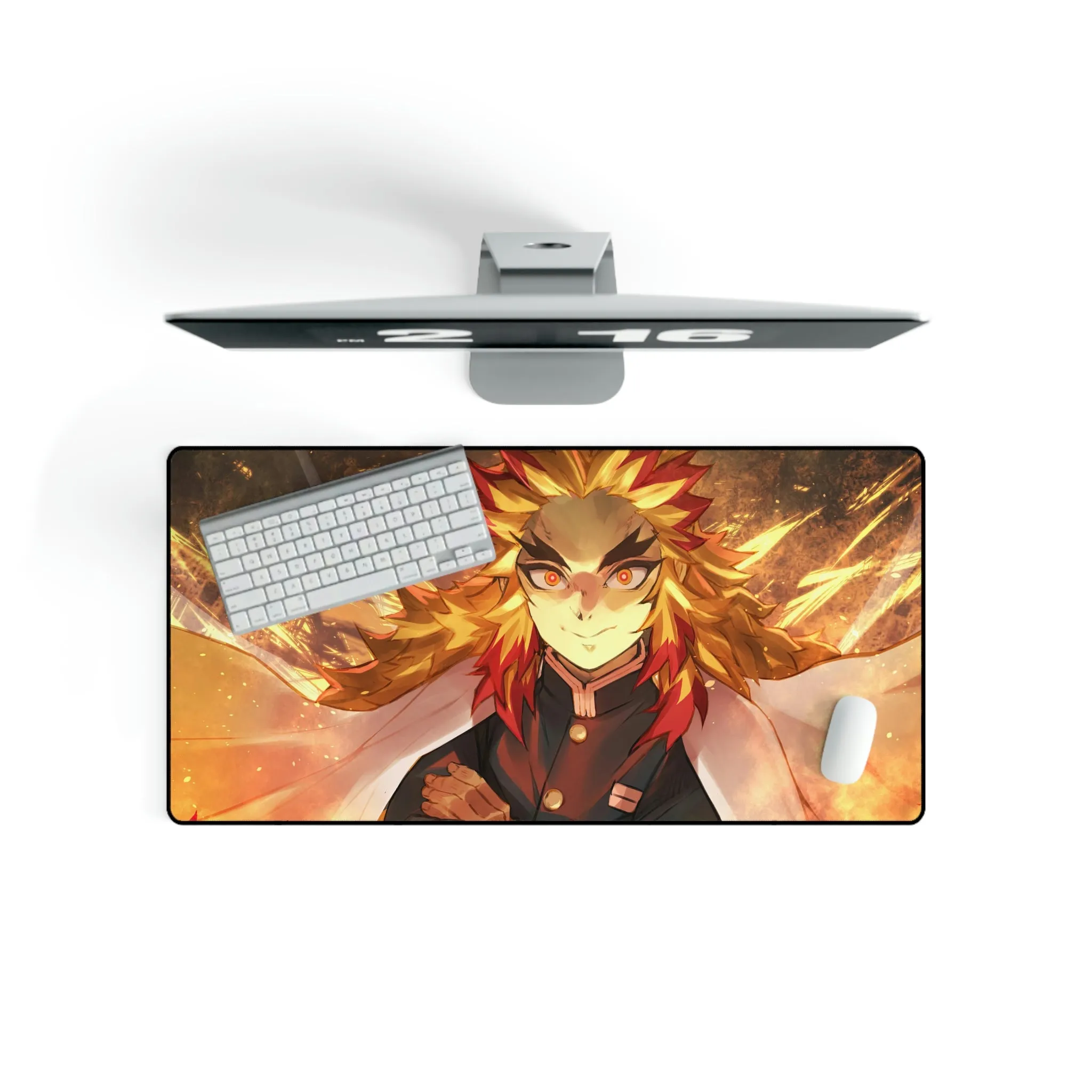 #8.1016, Kyojuro Rengoku, Demon Slayer, Mouse Pad (Desk Mat)