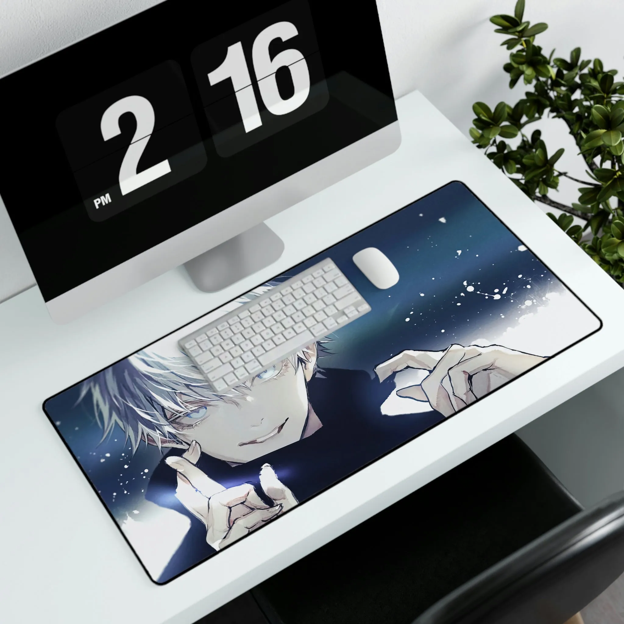 #8.1782, Satoru Gojo, Unmasked, Jujutsu Kaisen, Mouse Pad (Desk Mat)