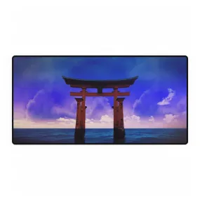 A Torii Gate in the Japanese Sea Mouse Pad (Desk Mat)