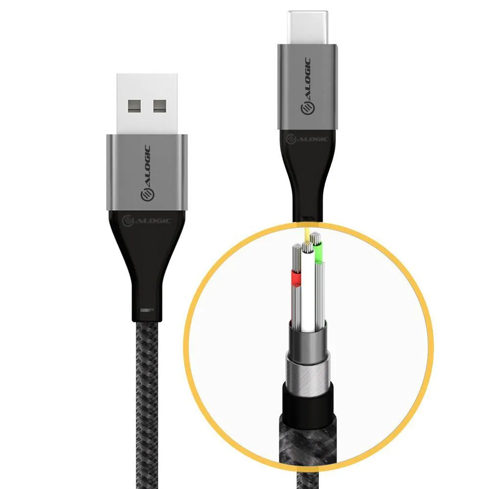 ALOGIC USB A - USB C | M|M | USB 2.0 | 480 Mbps | 1.5 m (ULCA21.5-SGR)