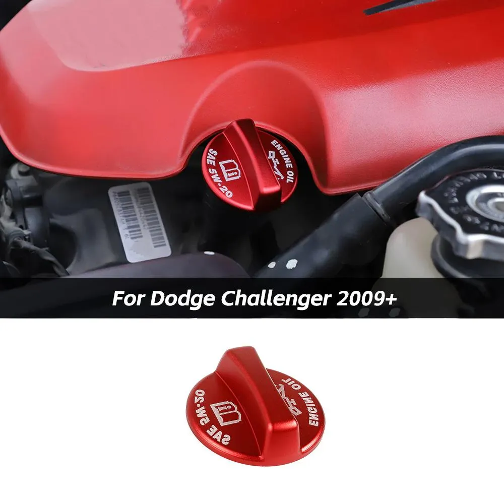 Aluminium Alloy Cnc Engine Oil Cap Cover Trim for Dodge Challenger 2009  & Charger 2009  & 300C 2012 ｜CheroCar