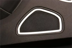 American Car Craft Rear Door Speaker Trim (Brushed or Polished): Dodge Charger R/T 2011 - 2014