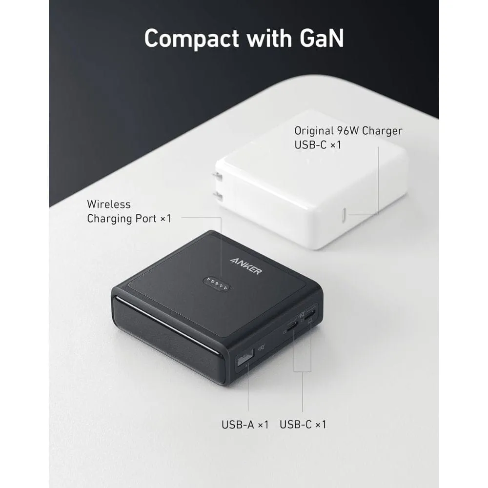 Anker 100W Charging Base for Anker Prime Power Bank ( Charging Stand with 3 USB-Ports) - A1902