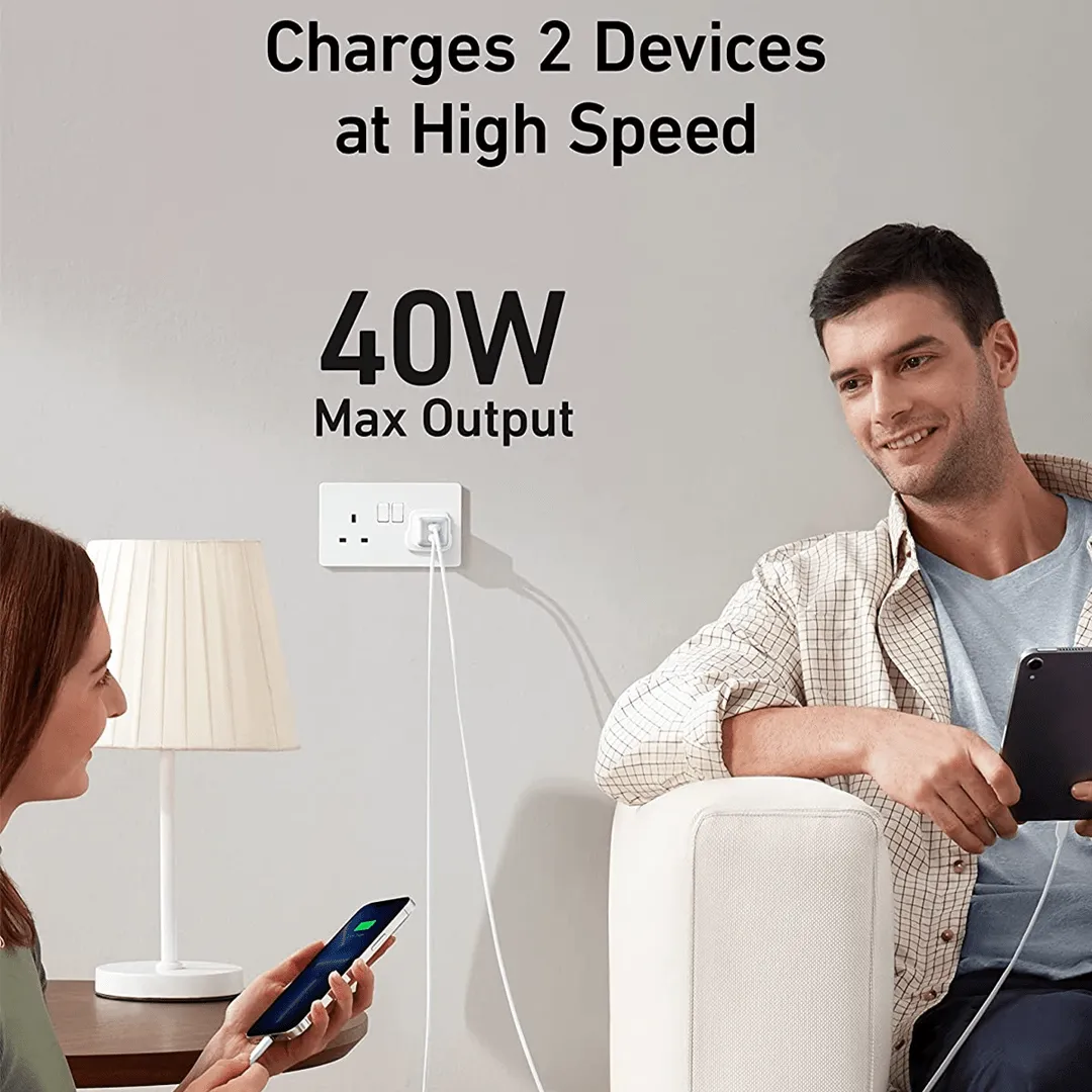 Anker 40W Nano Pro Dual-USB-C Adapter