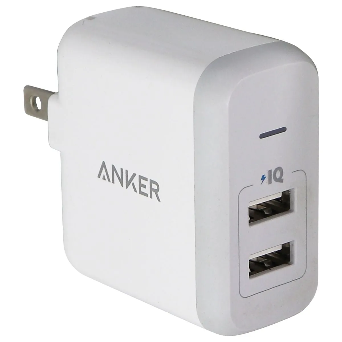 Anker PowerPort 2 (24-Watt) Dual USB Wall Charger - White/Gray (A2141)