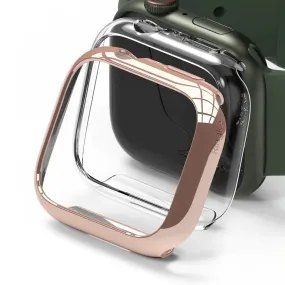 Apple Watch Series 9/8/7 (41mm) Slim Clear and Rose Gold Case By Ringke