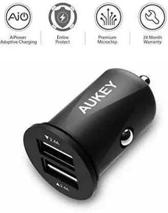 Aukey  CC-S5 (Upgraded Version) 4.8a Dual Port Usb Car Charger