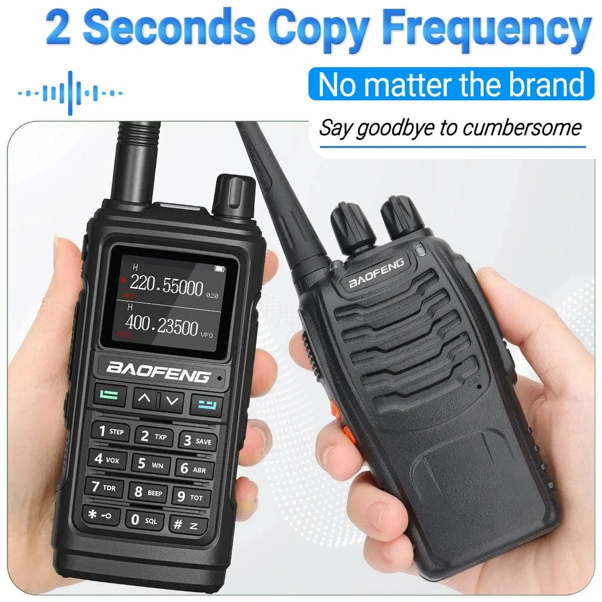 Baofeng UV-17 Pro V2 Walkie Talkie Tri Band Wireless Copy Frequency Long Range 50KM Two Way Radio UV-5R 21 PRO L Ham Radio