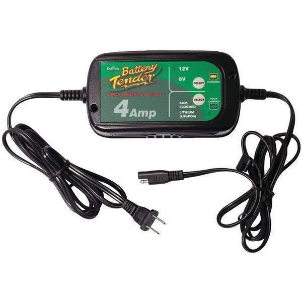 Battery Tender 022-0209-DL-WH 12-Volt-6-Volt Switchable 4-Amp Battery Charger