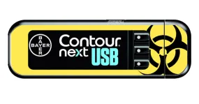 Bayer Contour Next USB Vinyl Sticker (Biohazard)