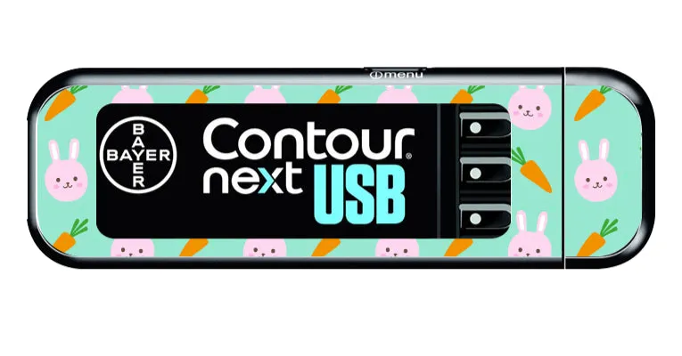 Bayer Contour Next USB Vinyl Sticker (Bunnies)