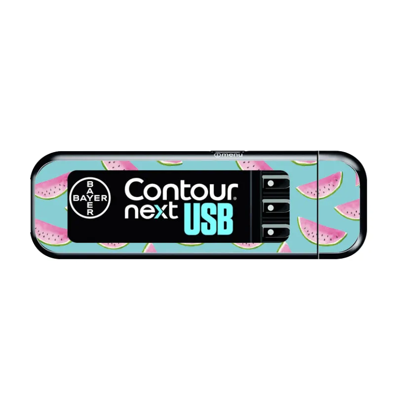 Bayer Contour Next USB Vinyl Sticker (Juicy Melons)