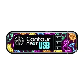 Bayer Contour Next USB Vinyl Sticker (Neon Nights)