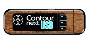 Bayer Contour Next USB Vinyl Sticker (Wood)