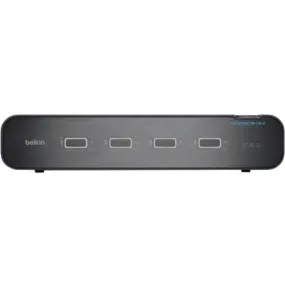 Belkin 4-Port Dual Head DP/HDMI to DP/HDMI Video Secure Desktop KVM Switch PP4.0