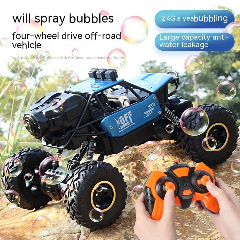 Blowing Bubble Remote Control Vehicle Alloy 4WD Off Road Vehicle