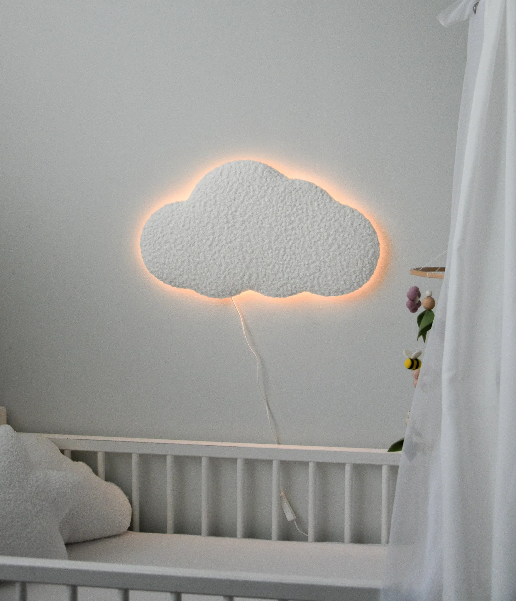 Boucle warm white Cloud LED lamp night light