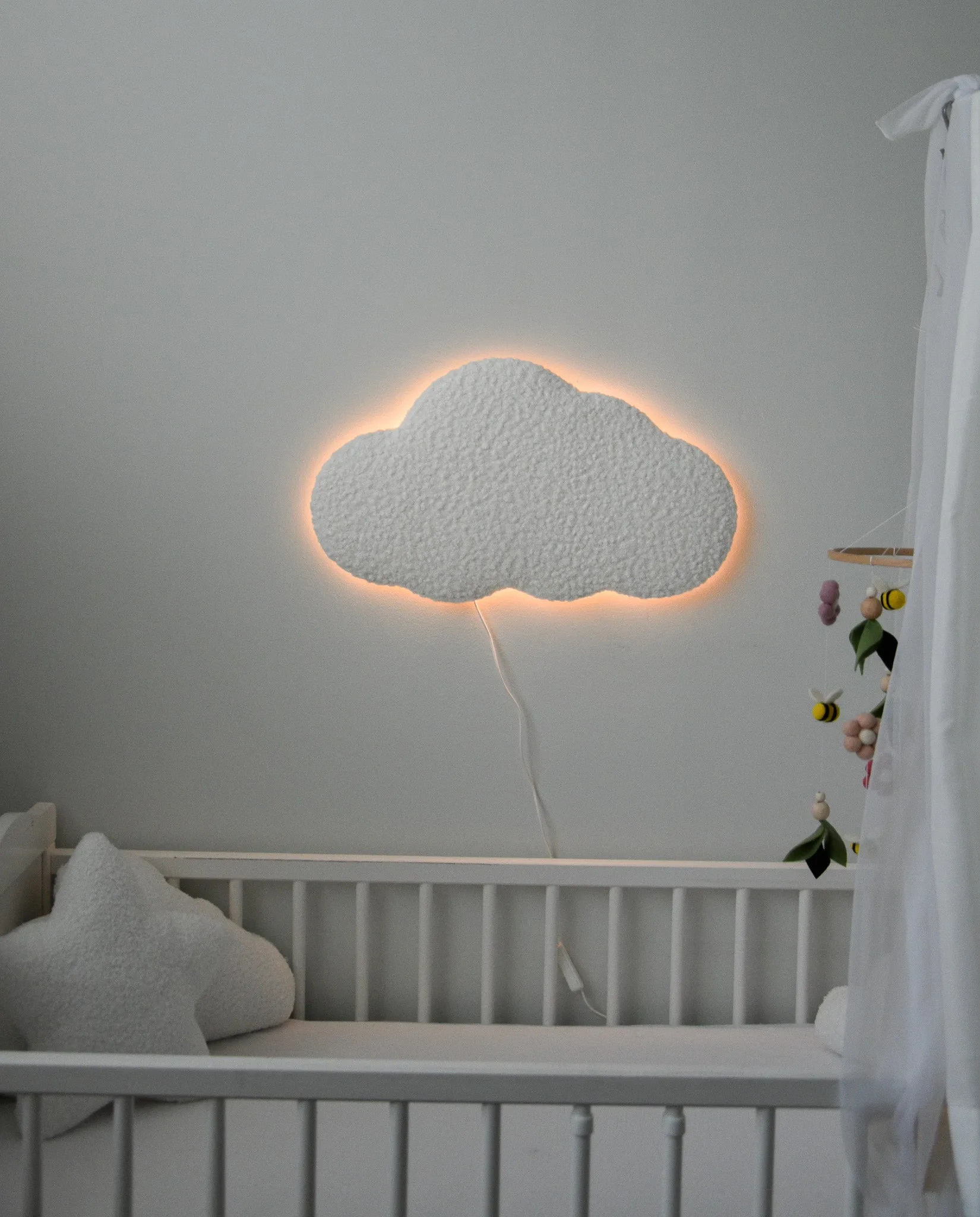 Boucle warm white Cloud LED lamp night light