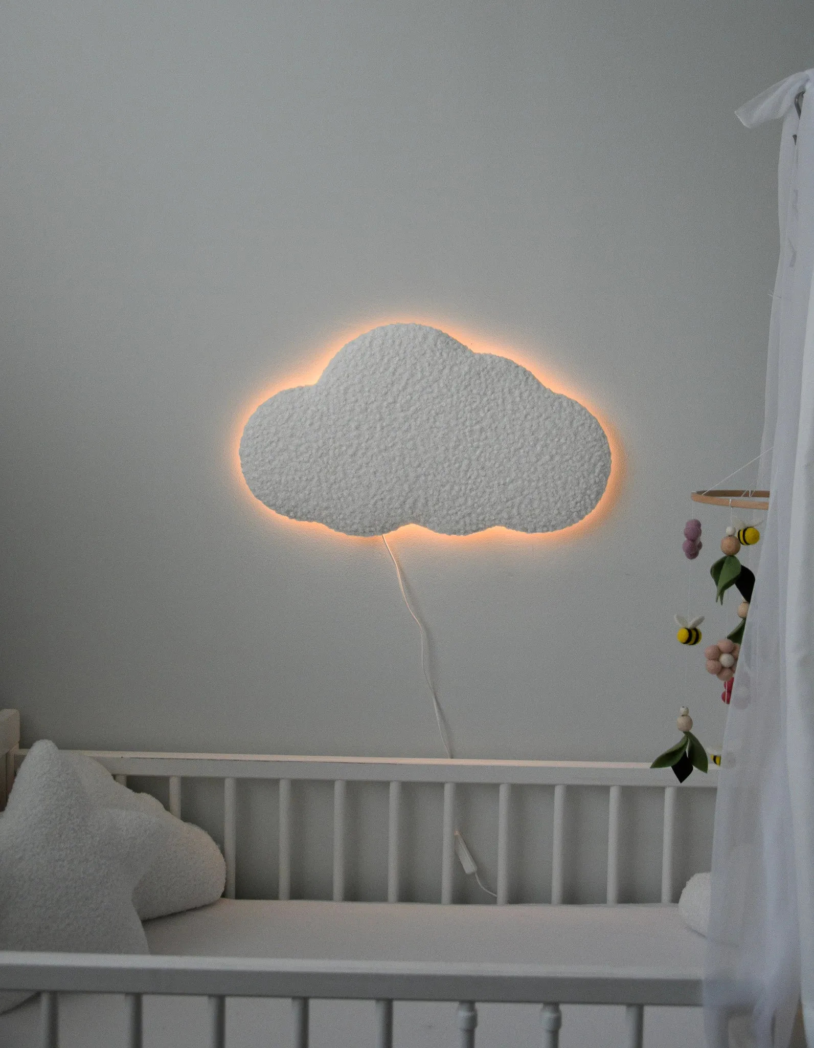 Boucle warm white Cloud LED lamp night light