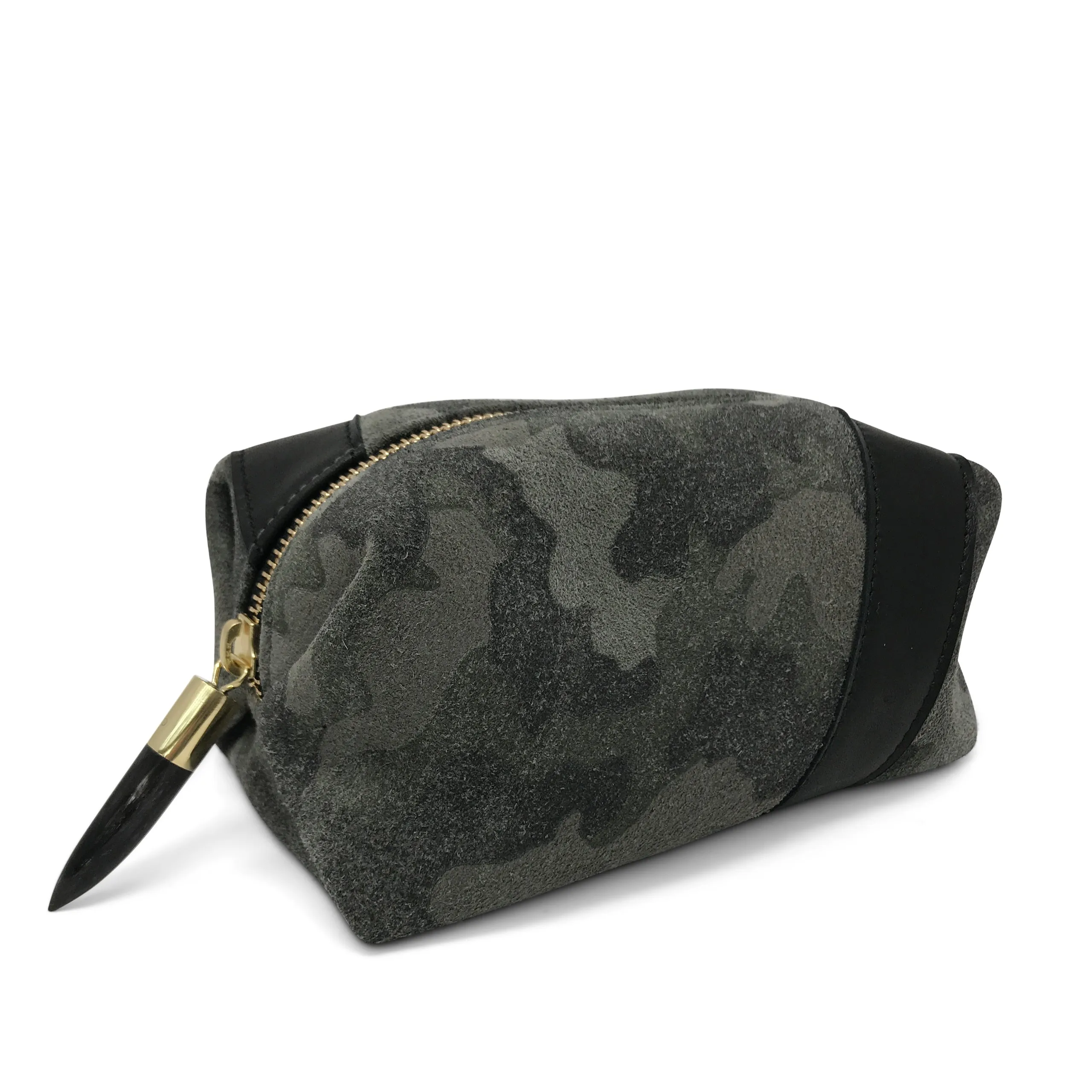 Camo Suede Cosmetic Case