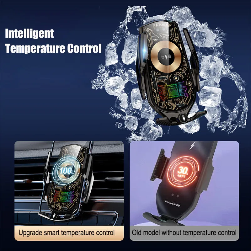 Car Wireless charger holder | 15W | Intelligent induction | Temperature Control Charging,