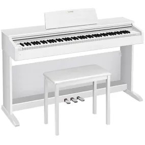 Casio AP270WE Celviano Digital Piano with Bench in White