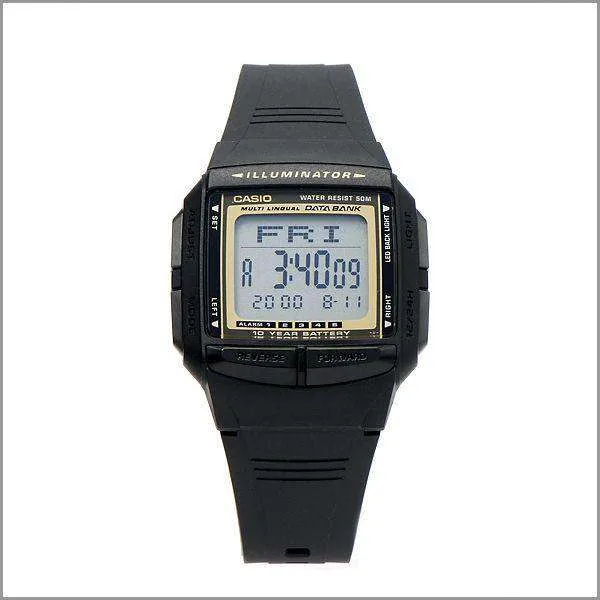 Casio DB-36-9A Black Watch For Men and Women