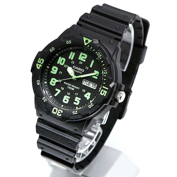 Casio MRW-200H-3B Black Resin Strap Watch for Men