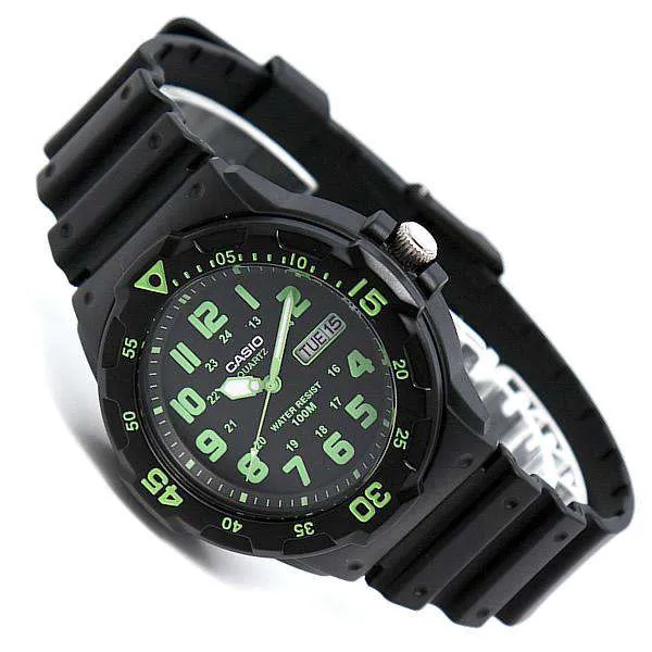 Casio MRW-200H-3B Black Resin Strap Watch for Men